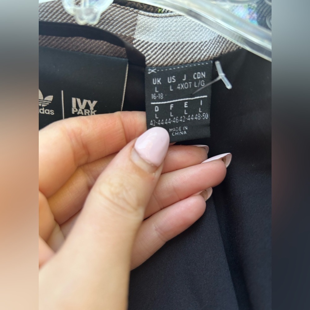 Adidas x Ivy Park Halls of Ivy Dress Suit Plaid - Picture 9 of 16